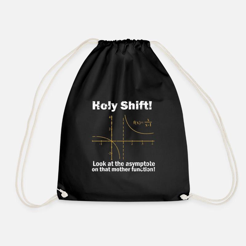 Math math mathematician experiment gift - Drawstring Bag - black