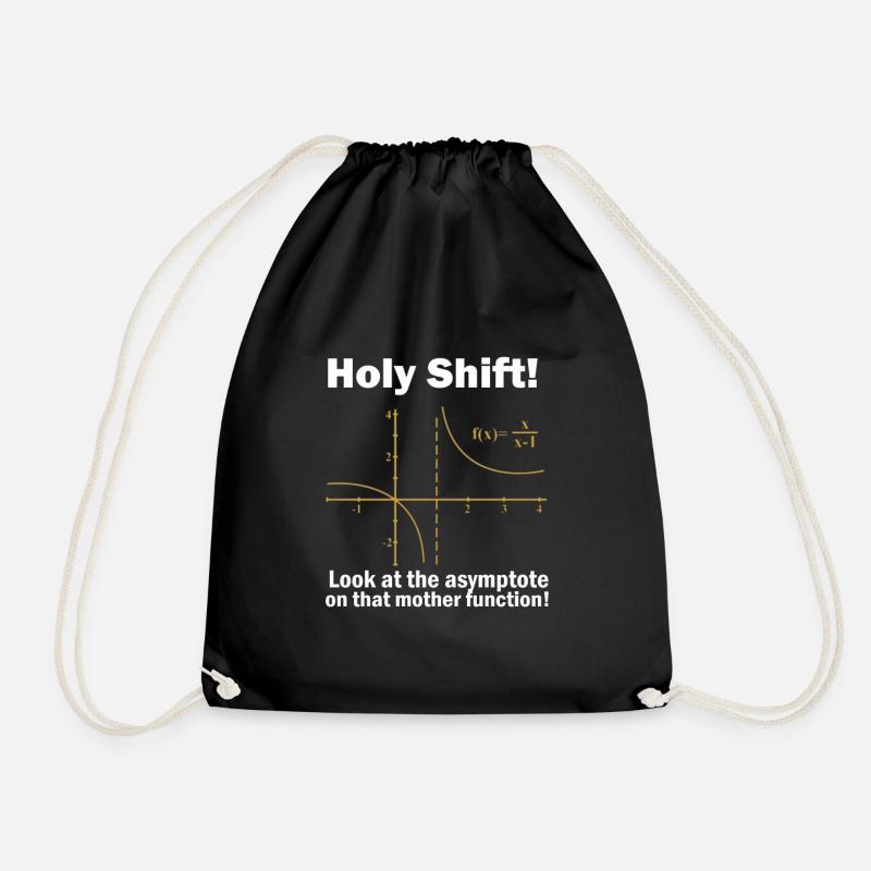 Math math mathematician experiment gift - Drawstring Bag - black