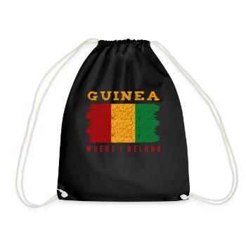 Guinée - Sac de sport léger - noir - Devant