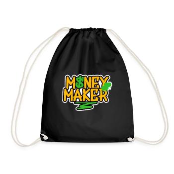 Graffiti Money Maker Spray Can Sprayer Art Urban - Drawstring Bag - black - Front