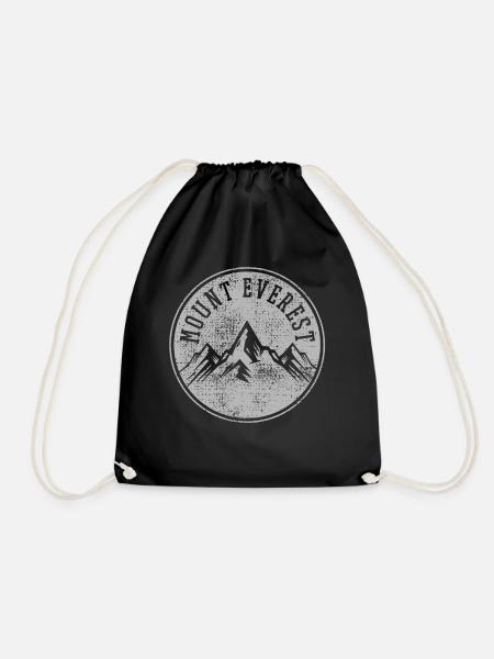 Mount Everest - Turnbeutel - Schwarz