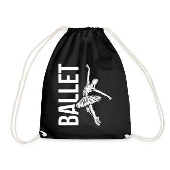 Ballett - Turnbeutel - Schwarz - Vorne