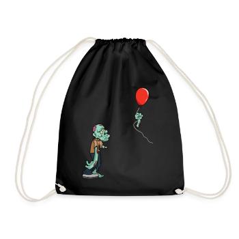 Halloween Zombie drôle perdre un bras - Sac de sport léger - noir - Devant