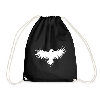 Oiseau corbeau aigle oiseau corbeau - Sac de sport léger - noir - Devant
