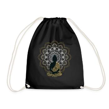 Bouddha Mandala Yoga Bouddhisme - Sac de sport léger - noir - Devant