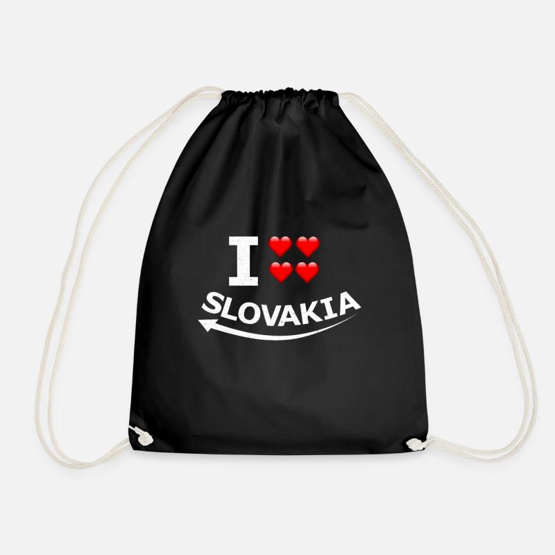 Slowakei - Turnbeutel - Schwarz