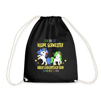 Little Sister Not So Little Girl Girl Girl Girl - Drawstring Bag - black - Front