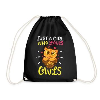 Owl - Turnbeutel - Schwarz - Vorne