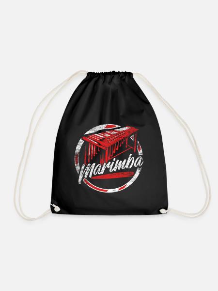Marimba Geschenk - Turnbeutel - Schwarz