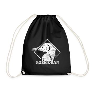 Kormoran Geschenk - Drawstring Bag - black - Front
