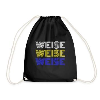 Klugscheisser Klugscheißer Klugscheiser - Turnbeutel - Schwarz - Vorne