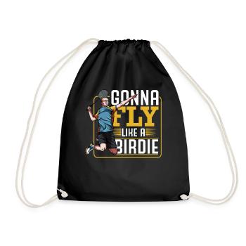 Badminton - Drawstring Bag - black - Front