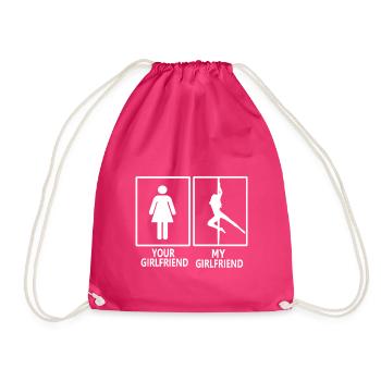 My girlfriend - Turnbeutel - Fuchsia - Vorne