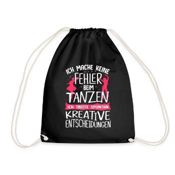 Tänzerin Tanzen Musik Spruch Tänzer - Sac de sport léger - noir - Devant