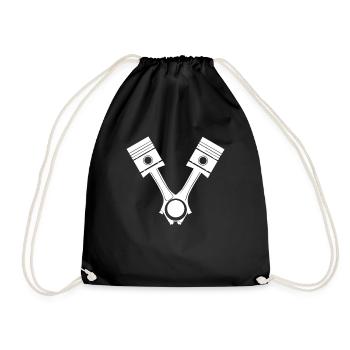 Auto Tuning Rennauto Tuner - Drawstring Bag - black - Front