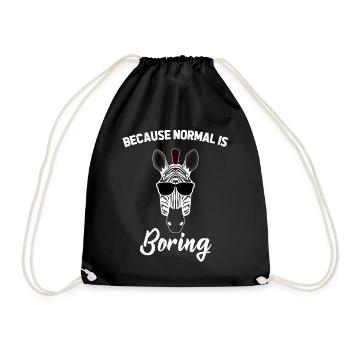 Zèbres zèbres - Sac de sport léger - noir - Devant