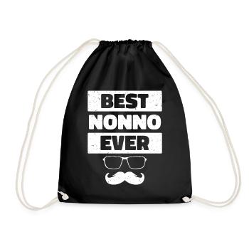 Best Nonno Ever - Drawstring Bag - black - Front