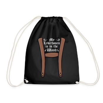 Mon Lederhosen est dans le lavage - Sac de sport léger - noir - Devant