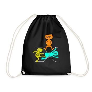 Prise d'électricien d'artisan - Sac de sport léger - noir - Devant