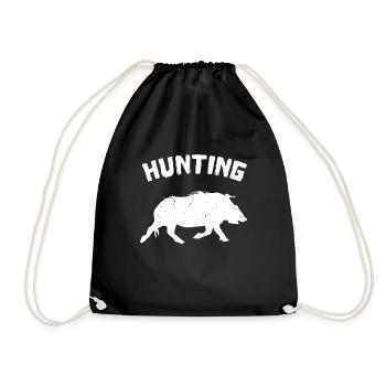 Chasser le cerf - Sac de sport léger - noir - Devant
