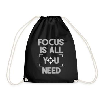 Photographer Photography Photographing Photographer - Drawstring Bag - black - Front