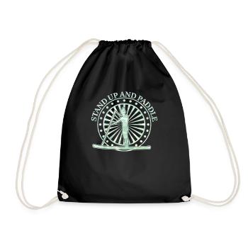 Cool Stand Up et Paddle Spruch Board Cadeau - Sac de sport léger - noir - Devant