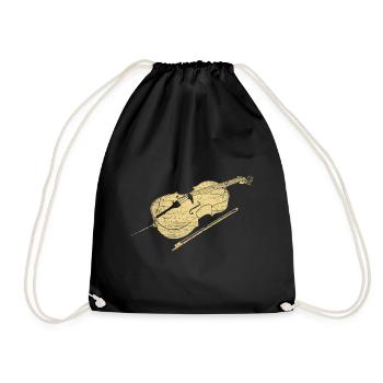 Violoncello - Turnbeutel - Schwarz - Vorne