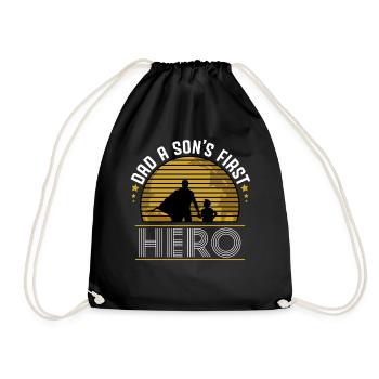 Père et fils - Sac de sport léger - noir - Devant