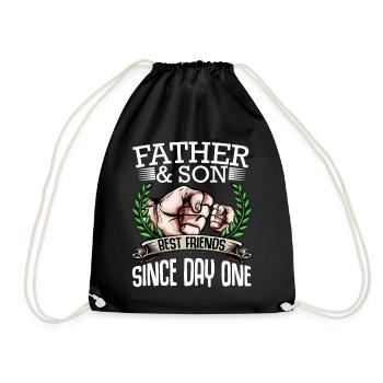 Père et fils - Sac de sport léger - noir - Devant