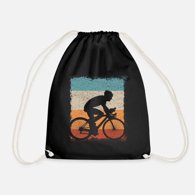 Cycling / Bicycle / Road Bike - Drawstring Bag - black