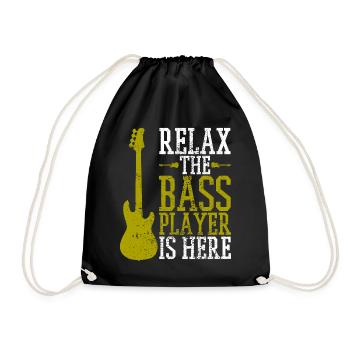 Bassiste - Sac de sport léger - noir - Devant