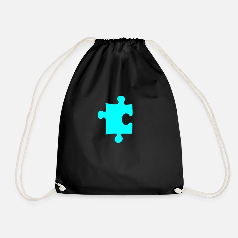 Puzzle - Turnbeutel - Schwarz