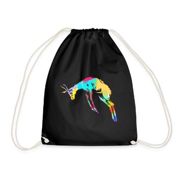 Polygone de gazelle - Sac de sport léger - noir - Devant