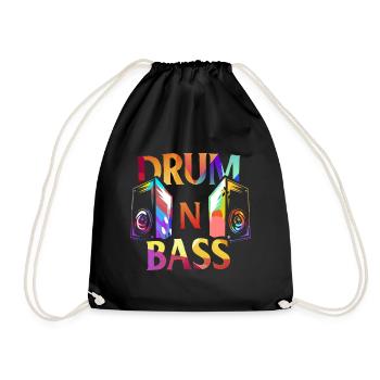 Drum n Bass Gift - Drawstring Bag - black - Front