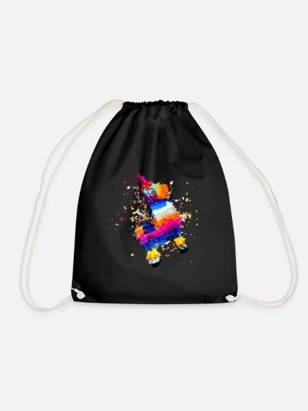 Piñata - Drawstring Bag - black