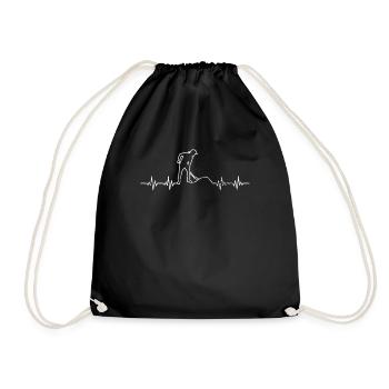 Drôle de chantier de chantier cadeau fréquence - Sac de sport léger - noir - Devant