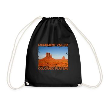 Monument Valley - Utah Arizona USA Western - Turnbeutel - Schwarz - Vorne