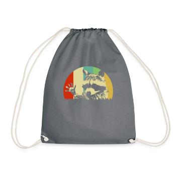 Voleur de rongeur cadeau animal mignon - Sac de sport léger - gris - Devant