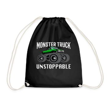 Monstertruck - Turnbeutel - Schwarz - Vorne