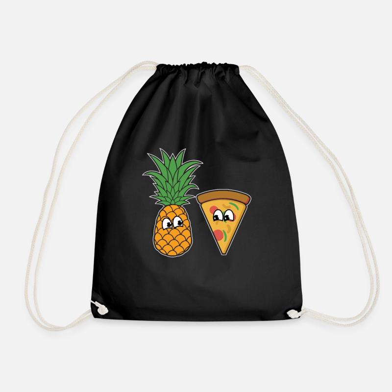Pizza - Turnbeutel - Schwarz