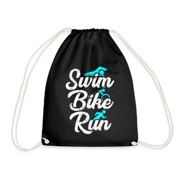 Triathlon Marathon - Drawstring Bag - black - Front