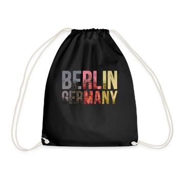 Berlin Germany Capital - Drawstring Bag - black - Front
