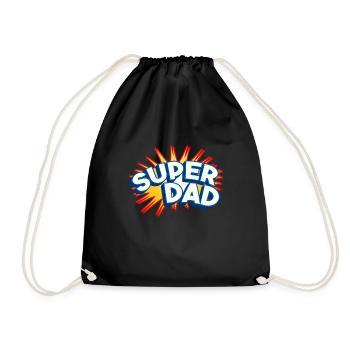 Père et fils Best Daddy Super Dad Paternity - Sac de sport léger - noir - Devant