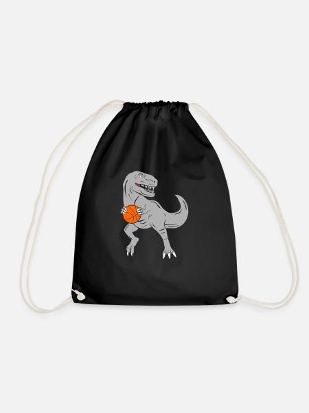 Basketballjunge Basketball Dino Dinosaurier Jungs - Turnbeutel - Schwarz