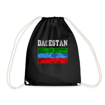 Dagestan Flag. Proud Dagestani People wear This - Turnbeutel - Schwarz - Vorne