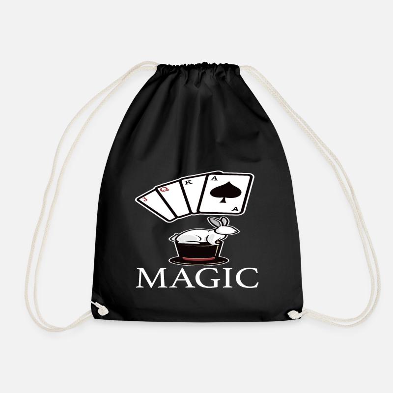 Magic - Drawstring Bag - black