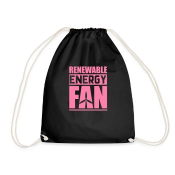 Solar Renewable Energies - Drawstring Bag - black - Front