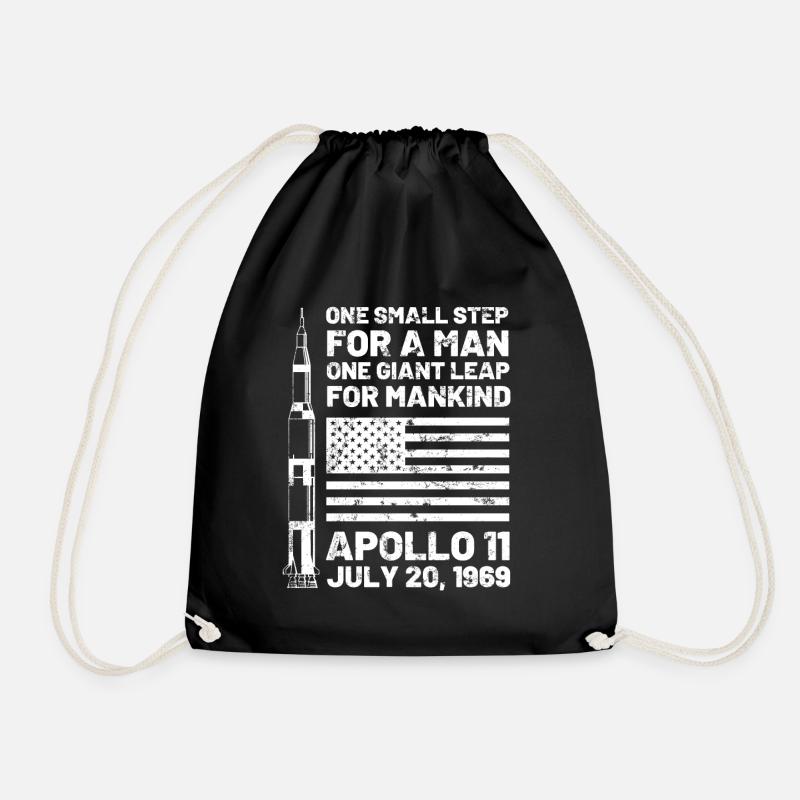 Mond Mondlandung 1969 Apollo 11 - Turnbeutel - Schwarz