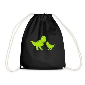 Dinos Dinosaurs - Turnbeutel - Schwarz - Vorne