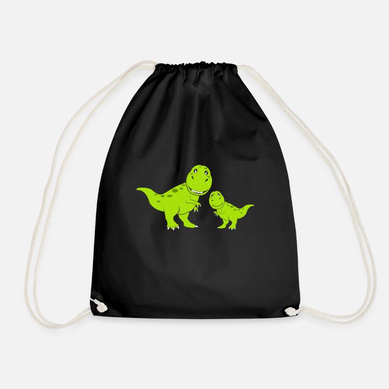 Dinos Dinosaurs - Turnbeutel - Schwarz